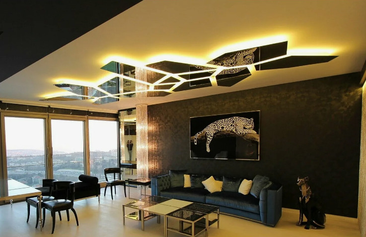 Подсветка натяжного потолка как оригинальный способ декорирования