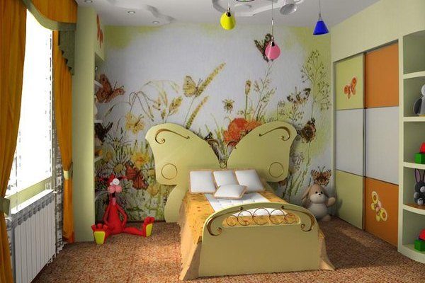 Делаем сказочный интерьер детской комнаты с помощью росписи