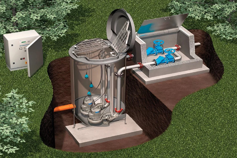 Водоснабжение - канализационные напорные установки