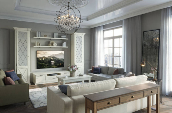 Выбор мебели в гостиную классического стиля