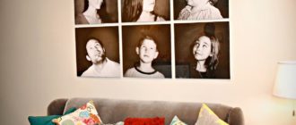 Фотографии на стену: фантазия и творческий поход