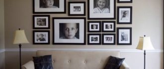 Фотографии в интерьере: декоративное оформление стен