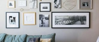Размещение фотографий в интерьере