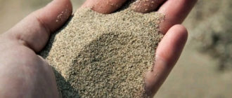 Песок как представитель нерудных строительных материалов